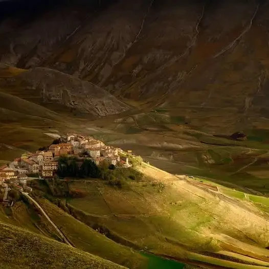 foto di Catelluccio di Norcia dall'alto